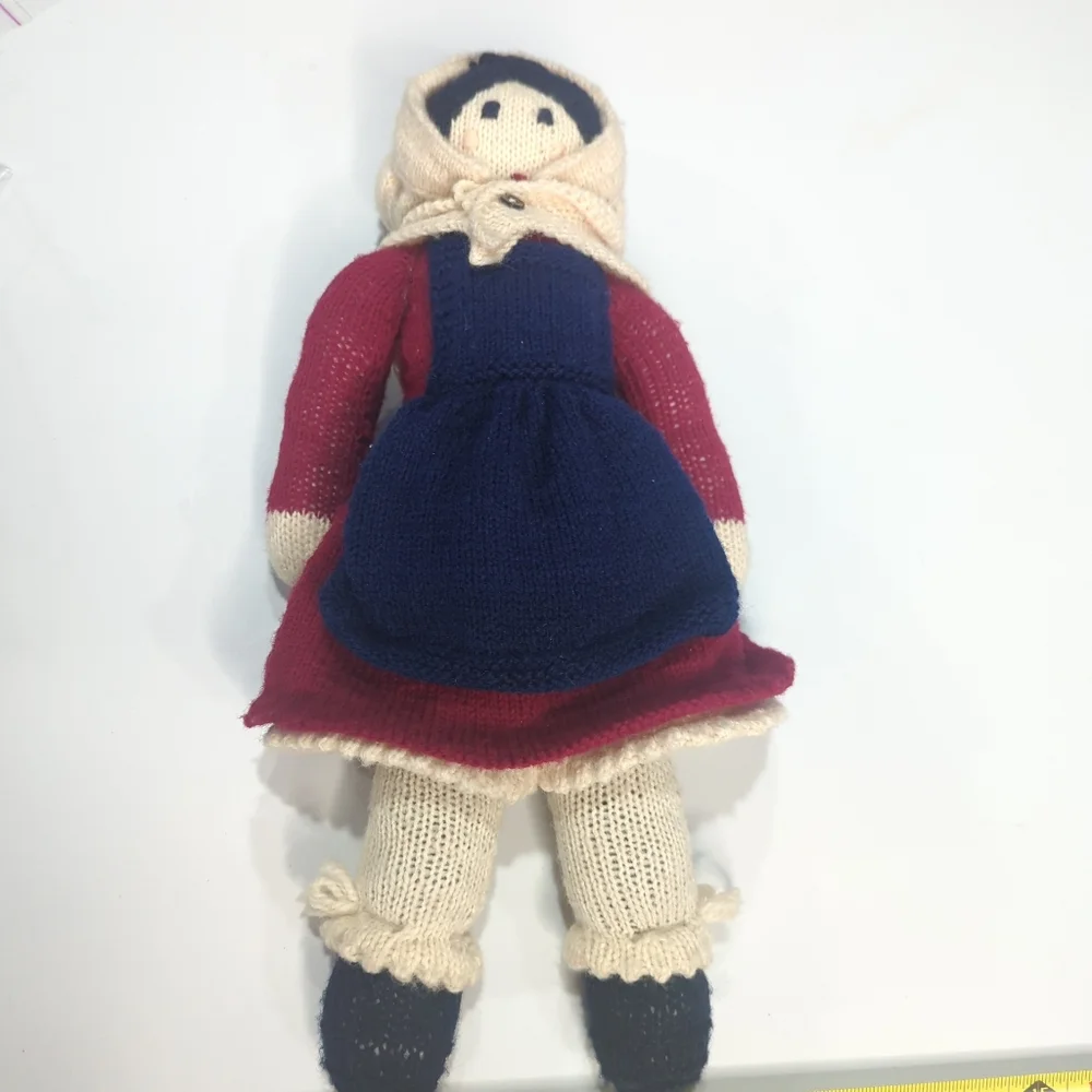 Vintage 1980's Crochet/Knit Handmade Prairie Doll Grandmother Doll